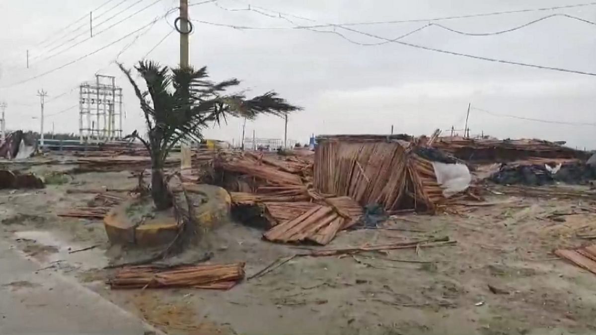 Roofs of thatched huts were blown away, uprooted trees blocked roads in Kolkata as well as in the coastal districts, and electricity poles were knocked down causing significant power disruption in various parts of the state, including in the city’s outskirts.