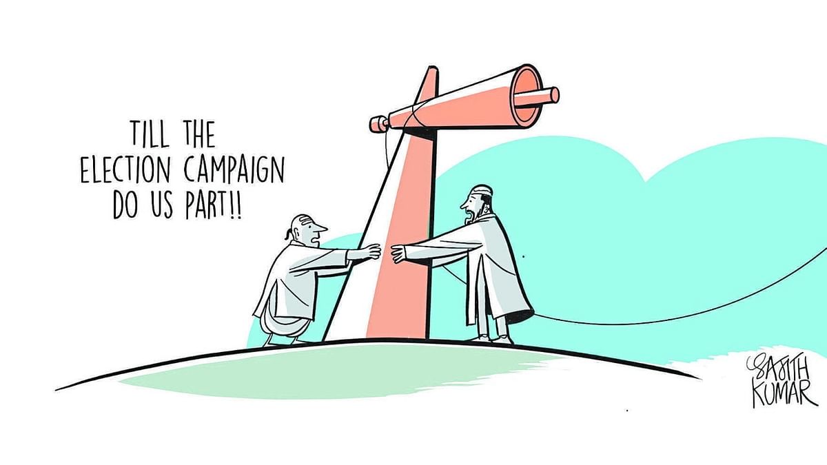 DH Toon | Together forever...until poll campaign begins