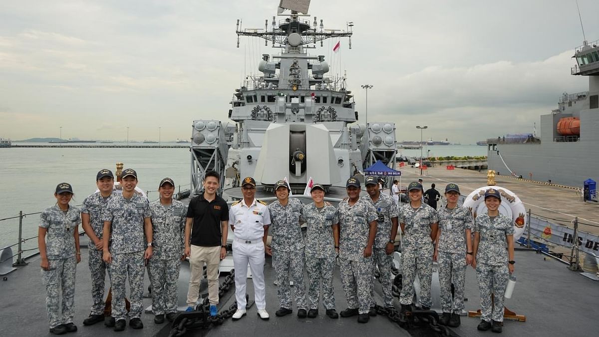 Indian naval ships Delhi, Shakti and Kiltan complete visit to Singapore