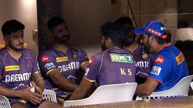 Viral video shows Rohit Sharma in KKR dressing room; fans speculate former MI captain might join KKR for IPL 2025 