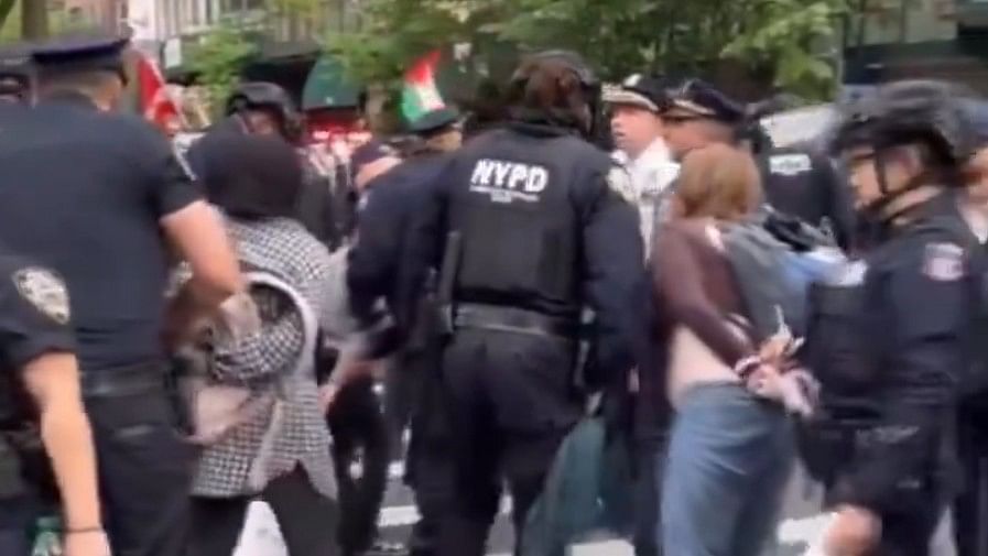Police make arrests while trying to contain protests amid Met Gala
