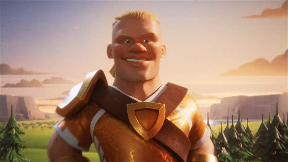 Man City star striker Erling Haaland is the surprise character in Clash of Clans