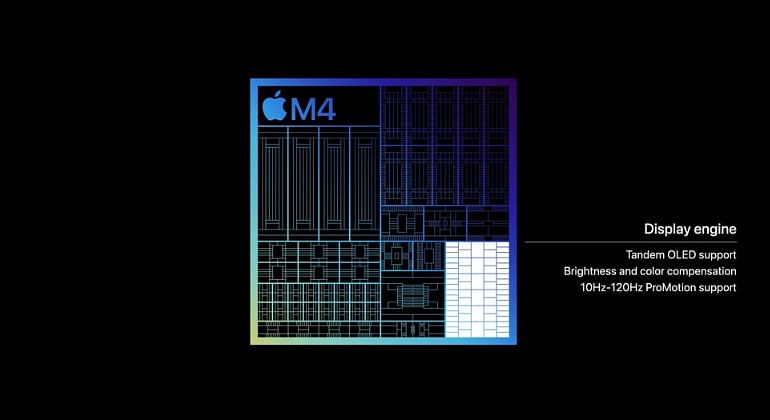 Apple M4 houses a dedicated display engine.