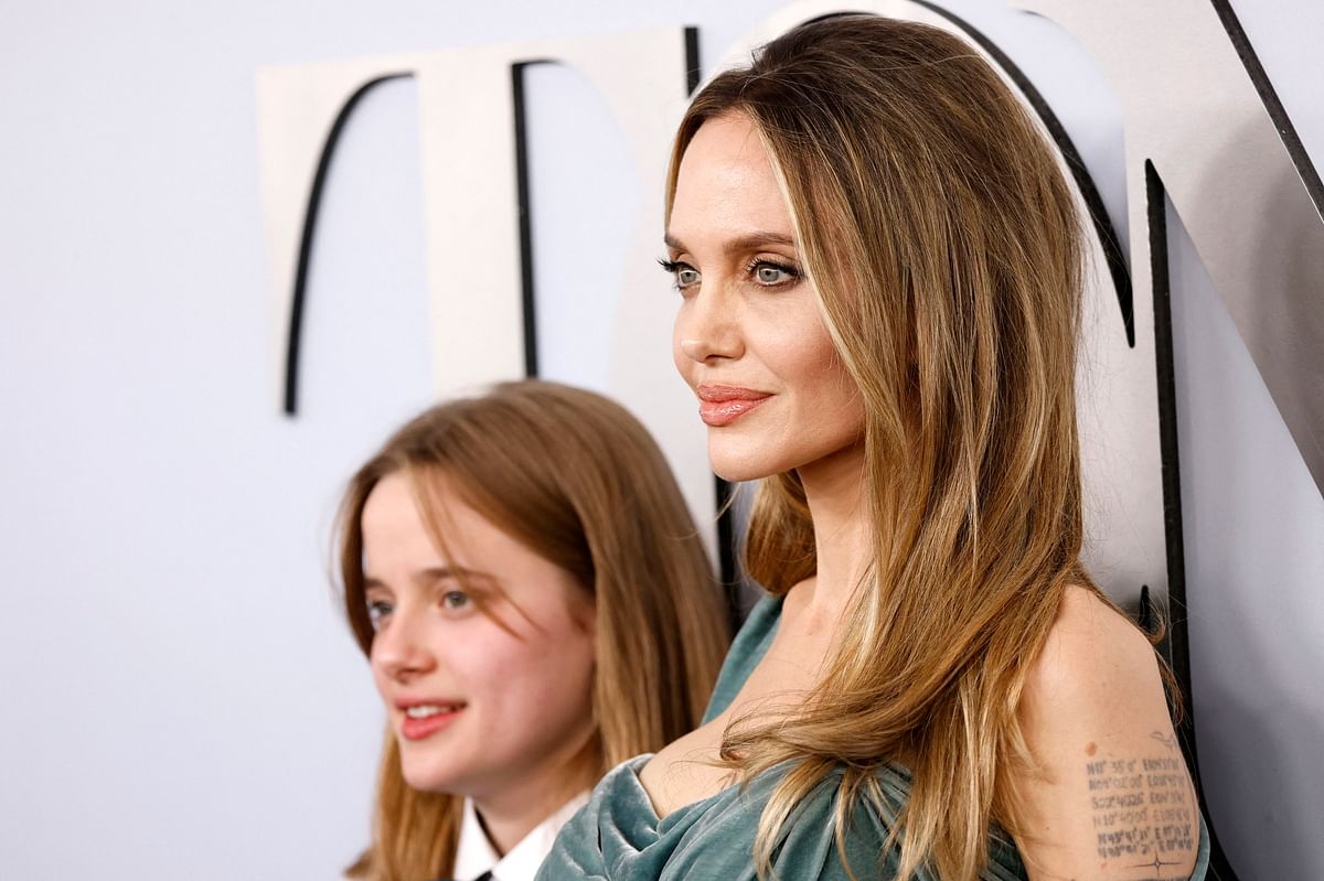 Angelina Jolie and Vivienne attend the 77th Annual Tony Awards in New York City, U.S., June 16, 2024.