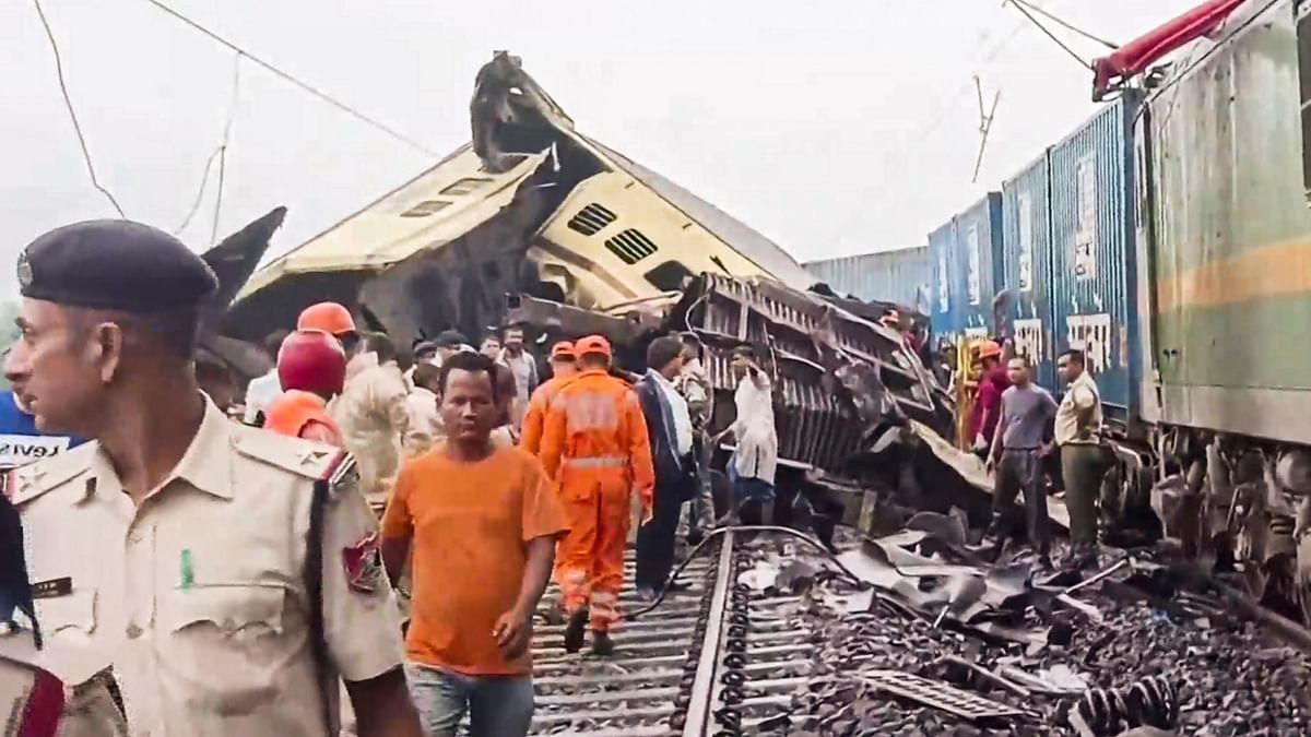 Rescue work is underway after a collision between the Kanchanjungha Express and a goods train, near Rangapani railway station.