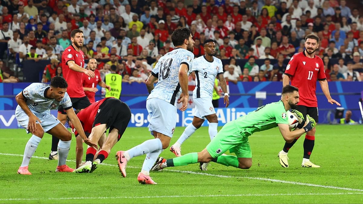 It was a frustrating night for Portugal, repeatedly thwarted by Georgia's impressive goalkeeper Giorgi Mamardashvili.