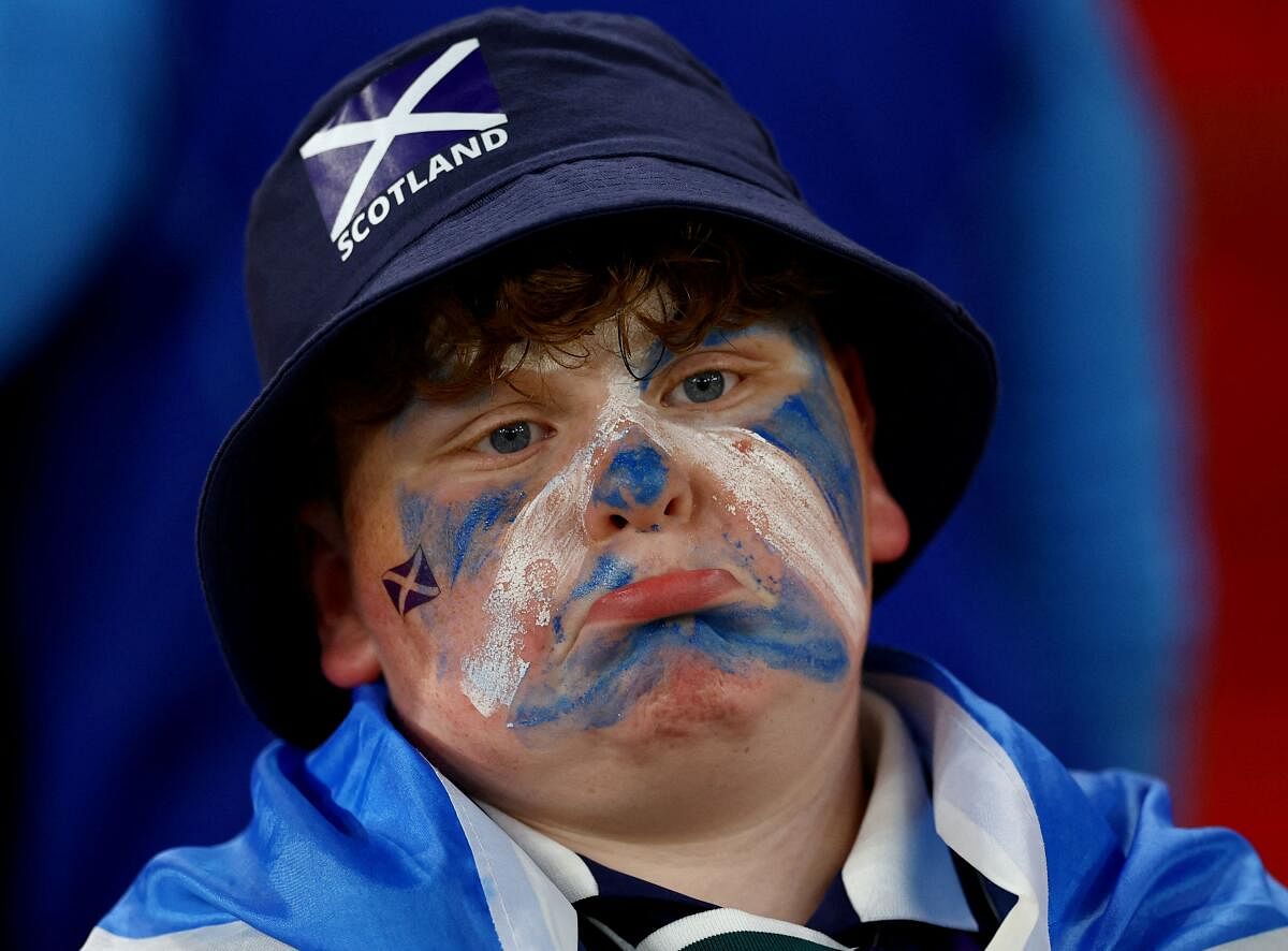 Euro 2024: Scotland fan looks dejected after the match.