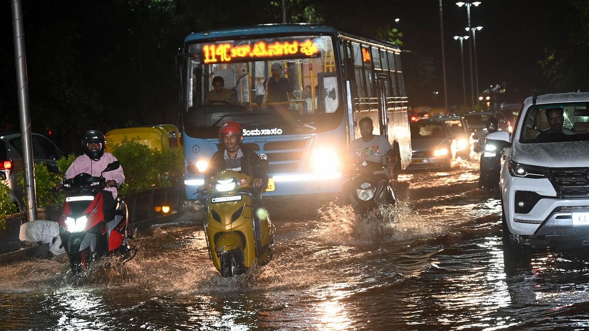 The incessant rains caused waterlogging and traffic congestion on major roads.