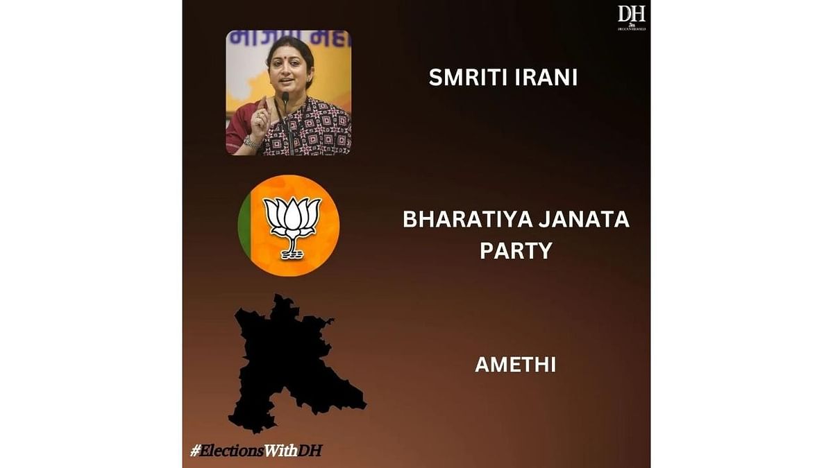BJP stalwart Smriti Irani faces Congress candidate Kishori Lal Sharma, a close associate of the Gandhi family, in Amethi at the 2024 elections.