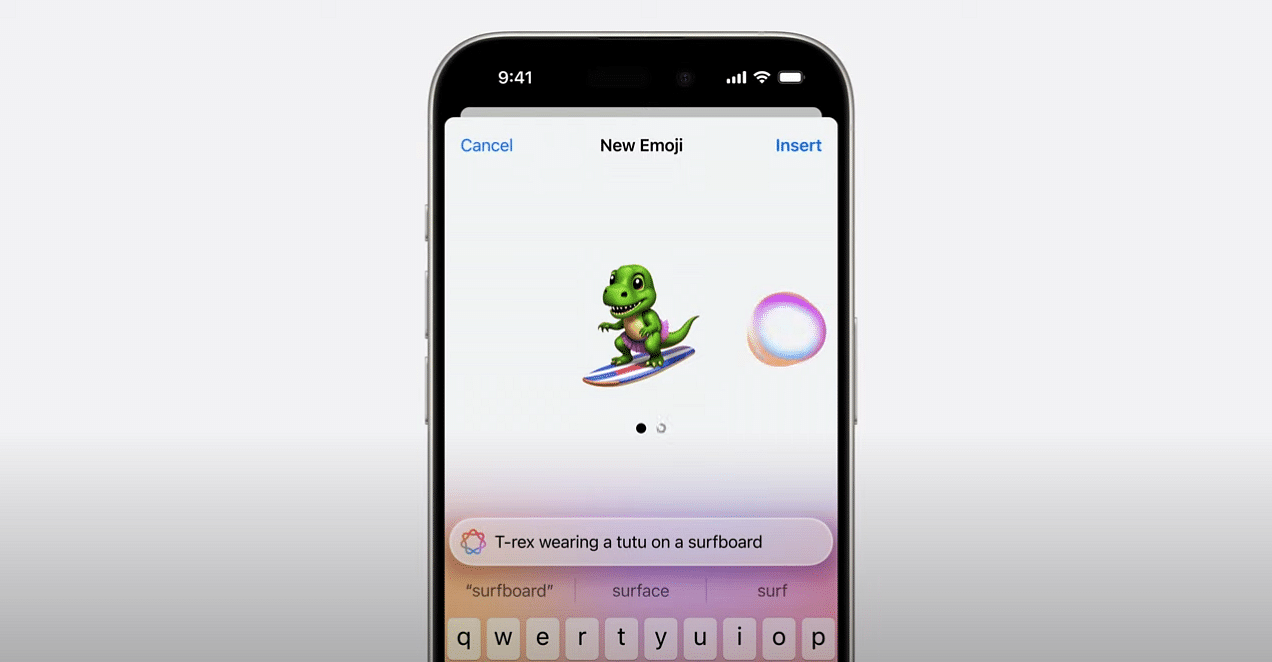The new Genmoji feature will be coming soon in an iOS/iPadOS 18 update.