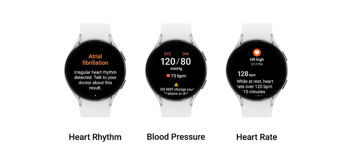 Galaxy Watch FE can track heartrate and also supports ECG app.