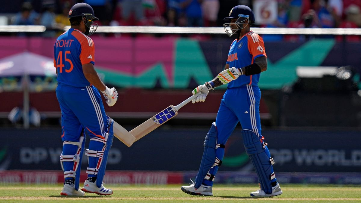 But a third-wicket stand of 73 between Rohit and Suryakumar Yadav (47) turned the tide.