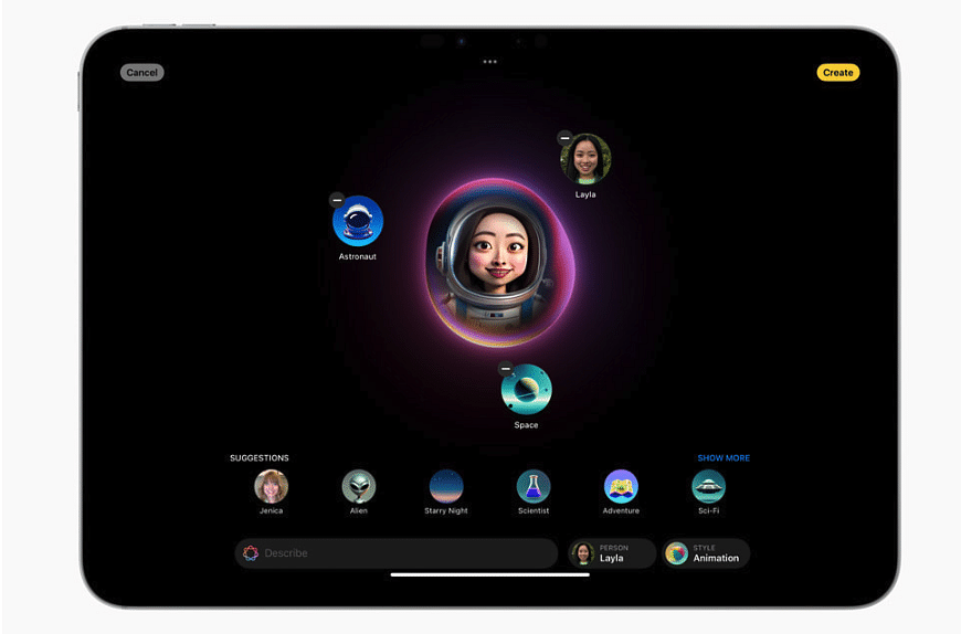 The Image Playground feature will be available in iOS/iPadOS 18.