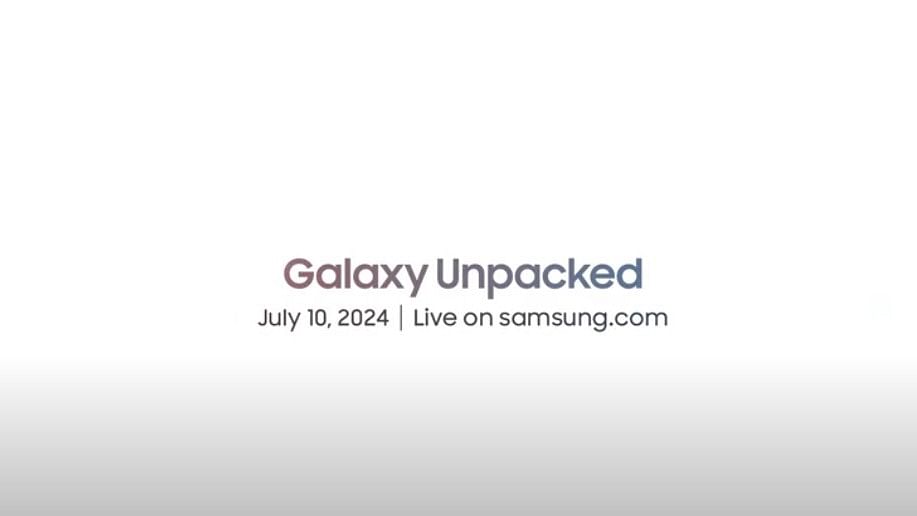 Samsung Galaxy Unpacked 2024 media invite.