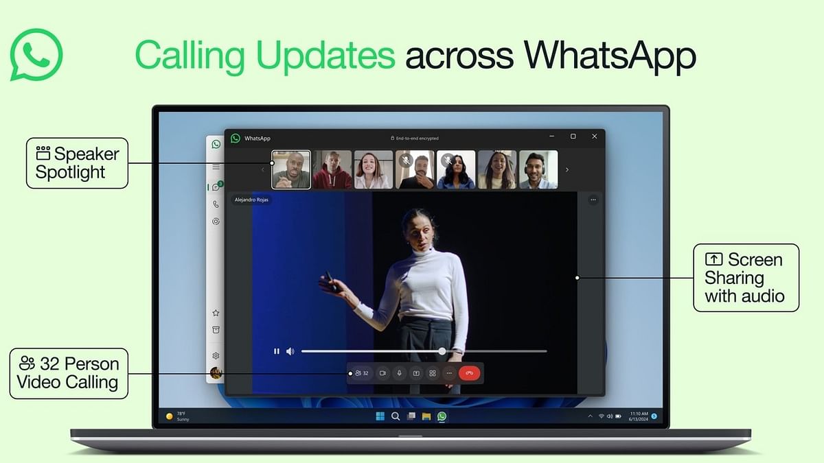 WhatsApp video calling limit increased to 32 participants across different categories of devices.