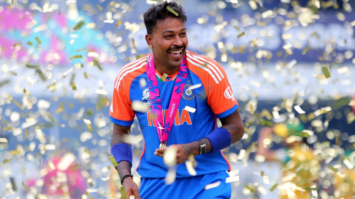 Picture of Team India's Vice-Captain Hardik Pandya enjoying a hearty laugh spread like  wildfire on social media.