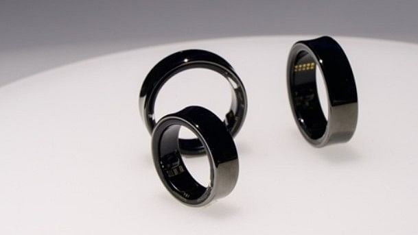 The  Galaxy Ring showcased at the Mobile World Congress (MWC) 2024 in Barcelona.