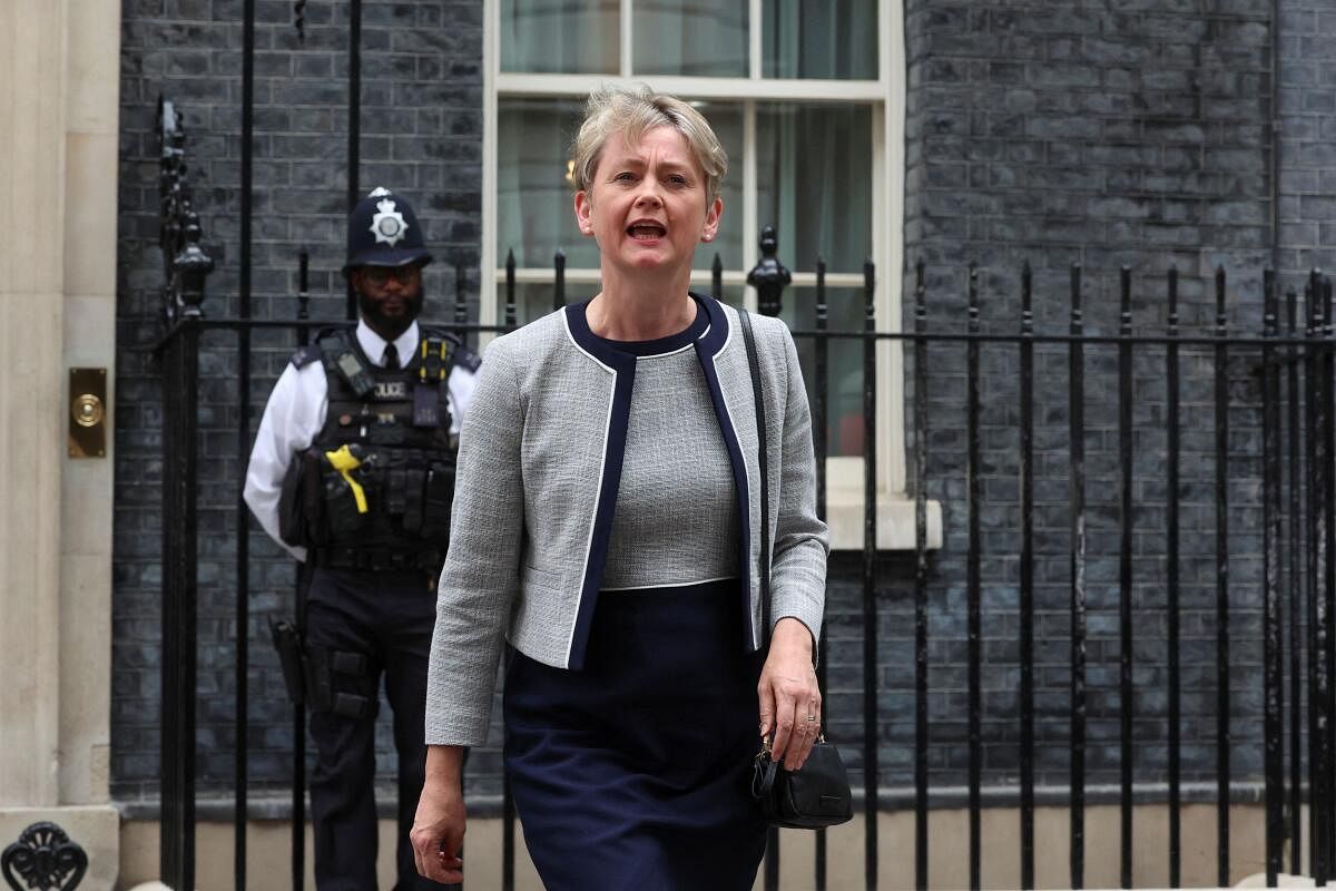 Britain's newly appointed Interior Minister Yvette Cooper.