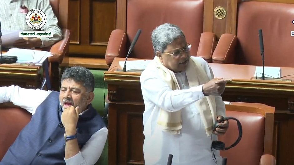 CM Siddaramaiah at Vidhana Sabha.