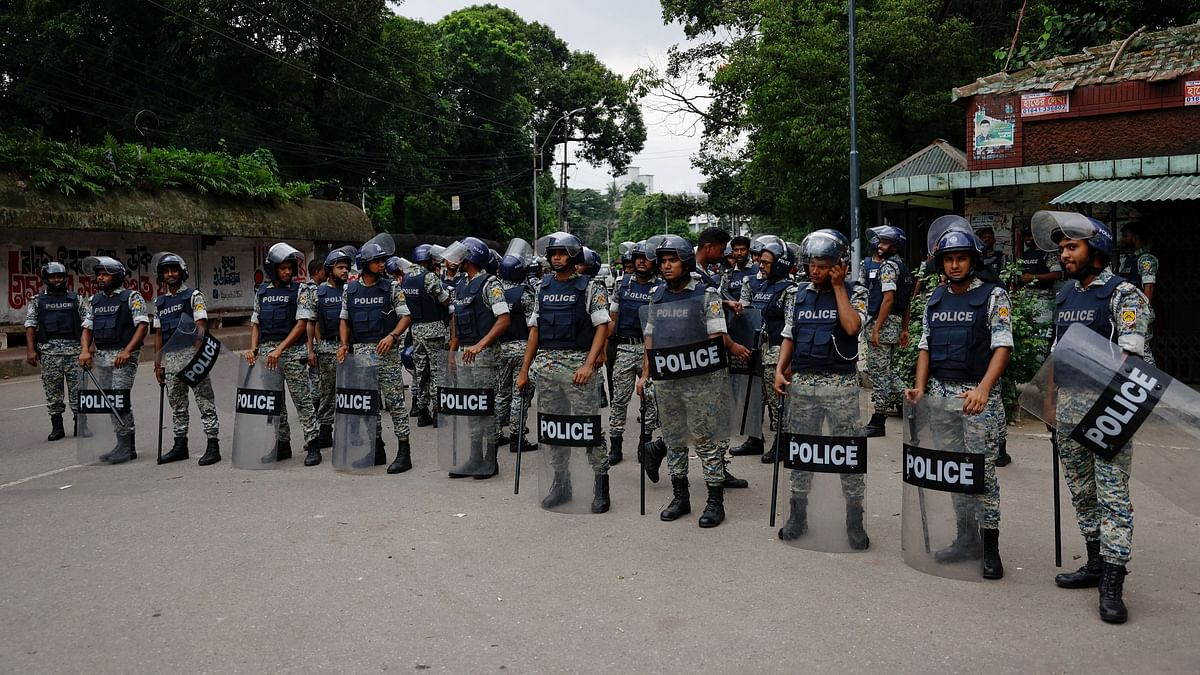 "Miscreants have already torched, vandalised and carried out destructive activities" on state broadcaster BTV, the national disaster management agency, police structures and other government buildings, a statement from police in the capital Dhaka said.