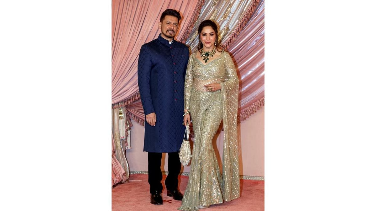 Legendary actress Madhuri Dixit graced the event with her husband Shriram Nene.