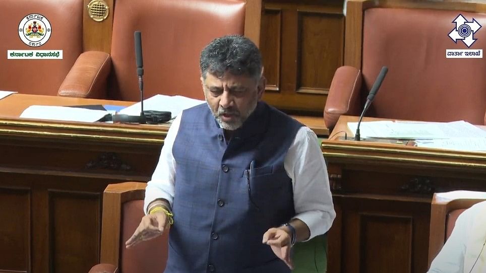 Dy CM DK Shivakumar at Vidhana Soudha.