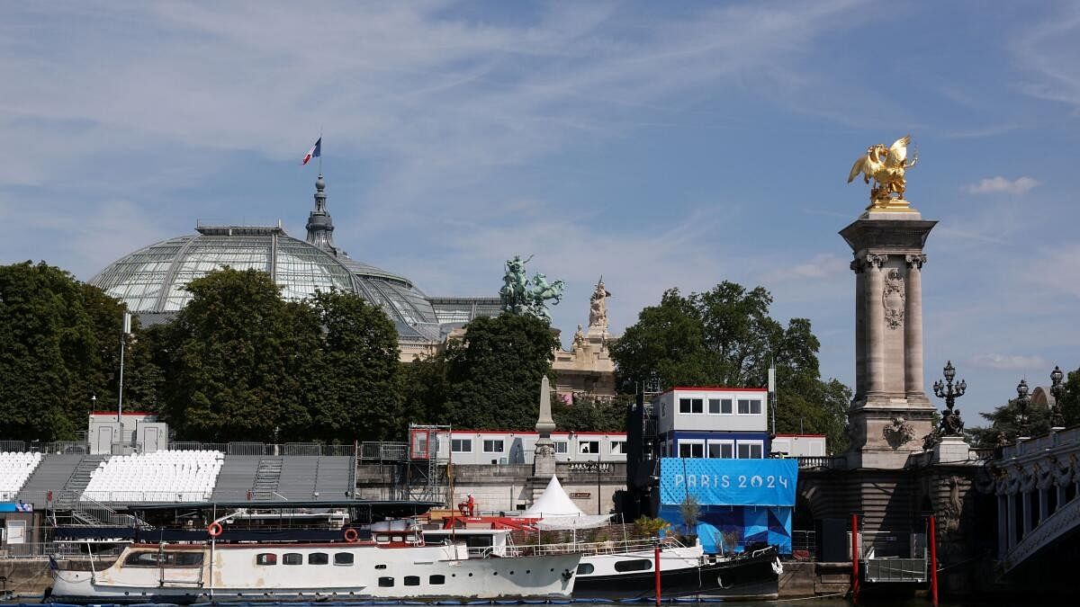 River Seine locked down ahead of  Paris 2024 opening ceremony