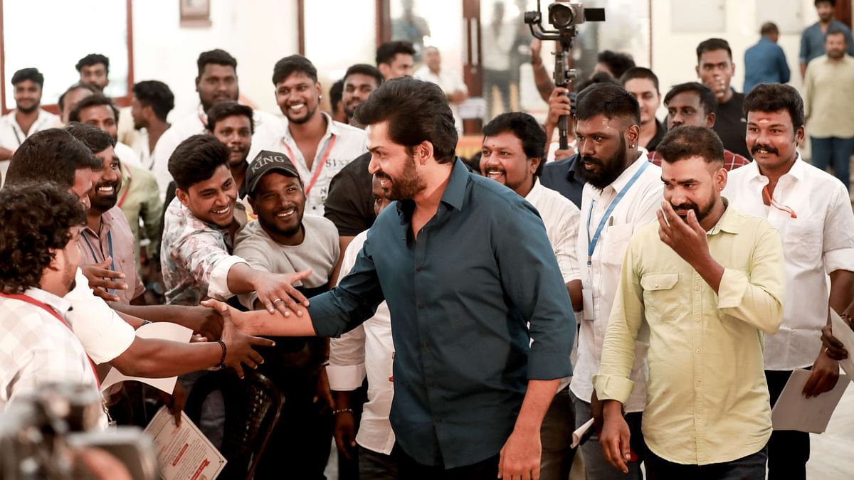 The meet-and-greet event was held on Sunday in Chennai and saw hundreds of his fans from all over Tamil Nadu.