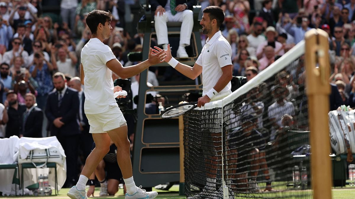 Alcaraz produced an utterly ruthless performance where he dismantled Djokovic 6-2 6-2 7-6(4) in a rematch of last year's Wimbledon final.