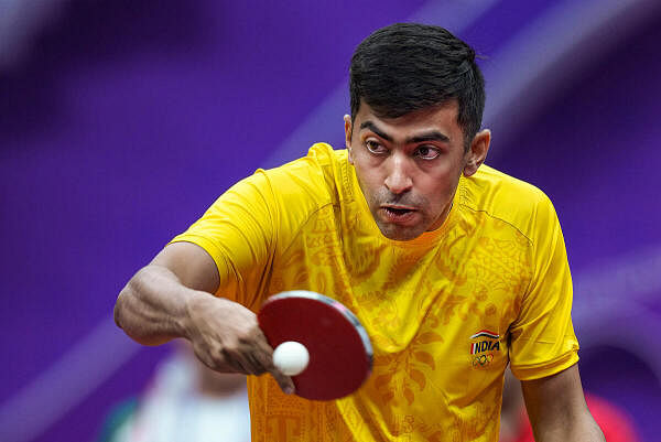 Indian Table Tennis player Harmeet Desai will face Zaid Abo Yaman of Jordan on Saturday.