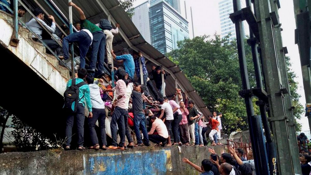 Nearly 22 people were killed and 39 injured in a stampede at Elphinstone Road station in Mumbai in 2017.