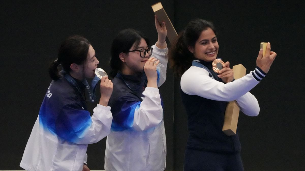 After the heartbreak of her first Olympics in Tokyo, where she ended up in tears, Bhaker finally realised her dream with a bronze in the 10m air pistol event.