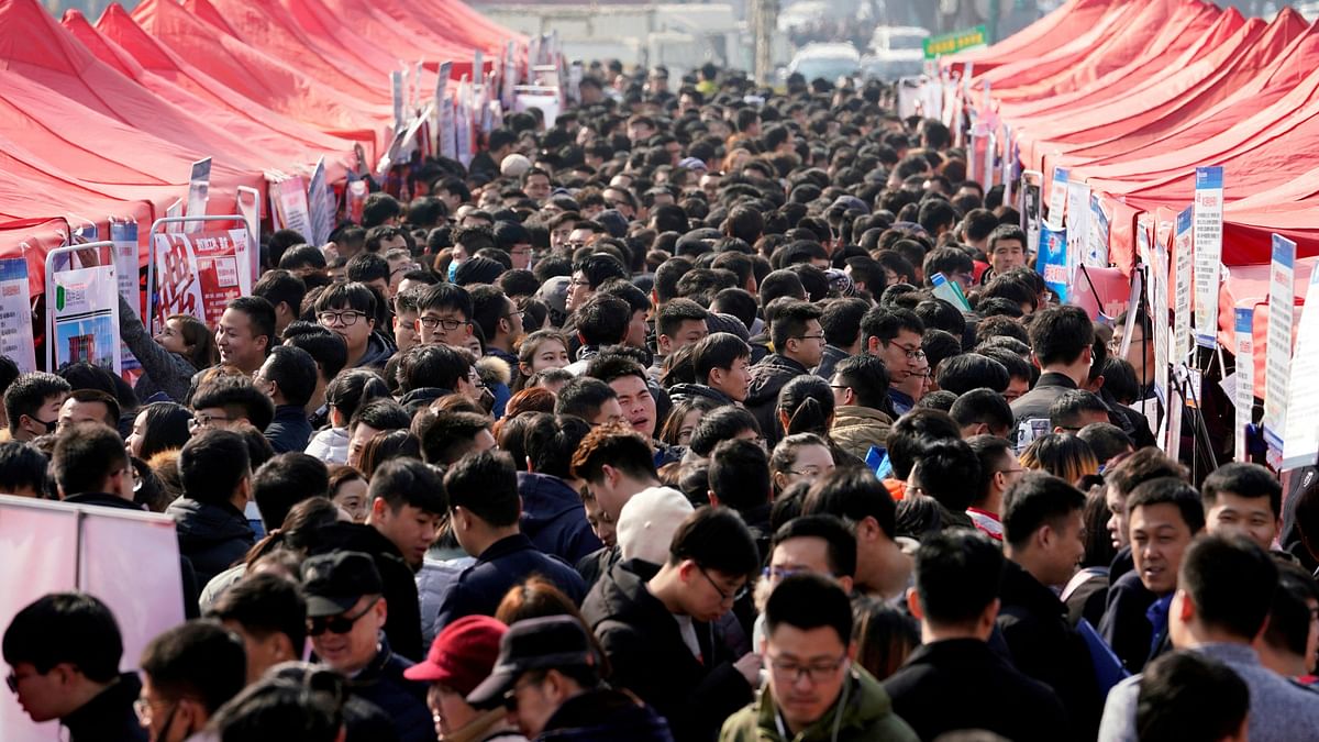 China now has the world's second-largest population, with just over 1.43 billion inhabitants.