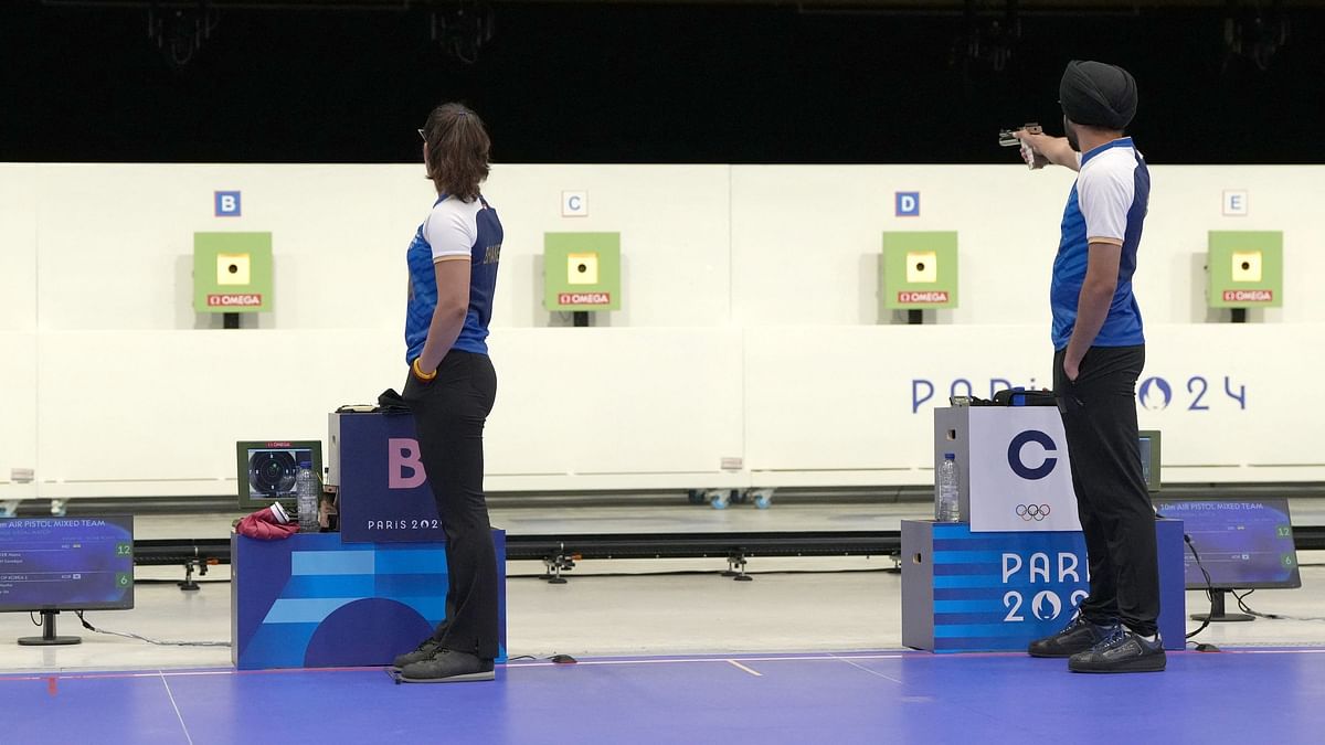 Shooters Manu Bhaker and Sarabjot Singh bagged bronze medal after defeating South Korea's Lee Wonho and Oh Ye-Jin in 10m Air Pistol mixed team event at Paris Olympics.