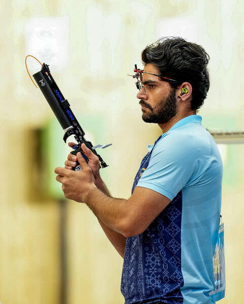 Arjun Singh Cheema to represent the India Olympics team in the 10m air rifle shooting event on Saturday, July 27, 2024.