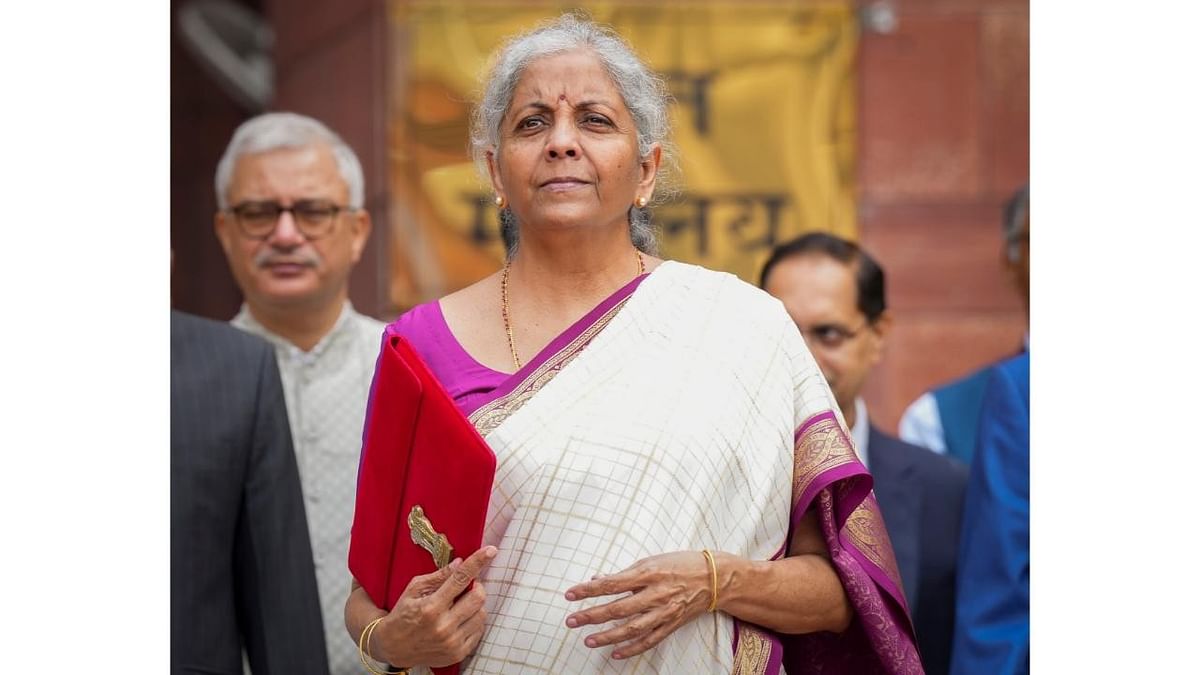 She was holding a tablet instead of a briefcase to present the Budget in a digital format.