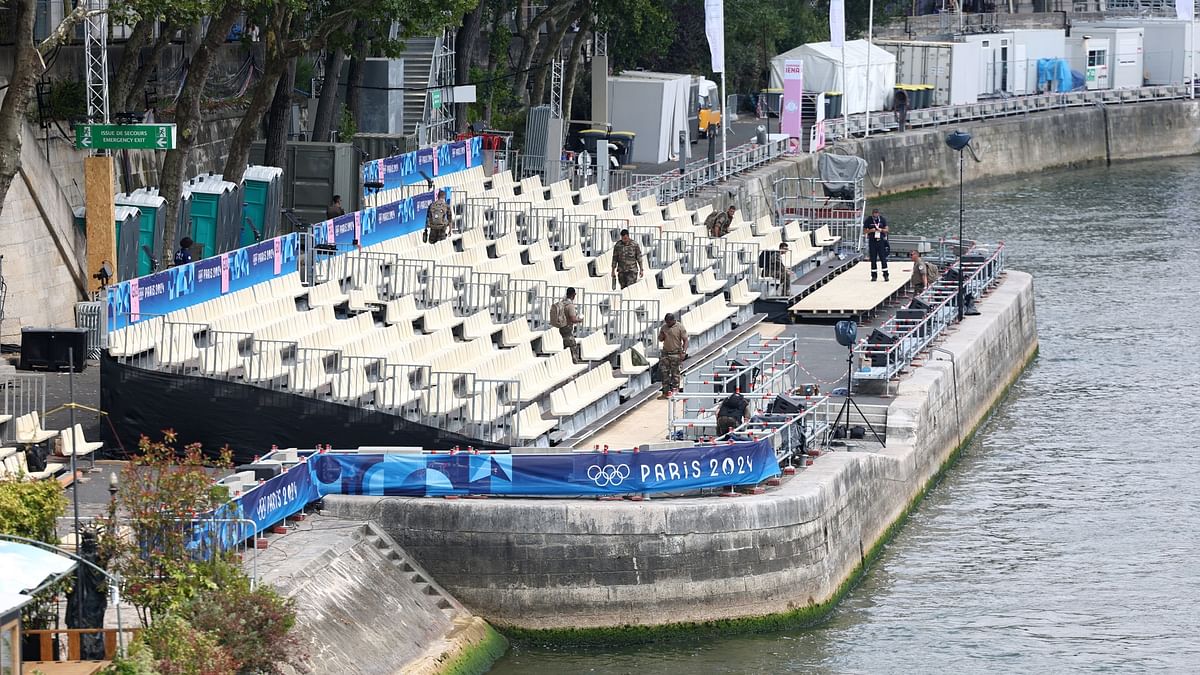 Security perimeters have been established along the Seine river and the Olympic sites.