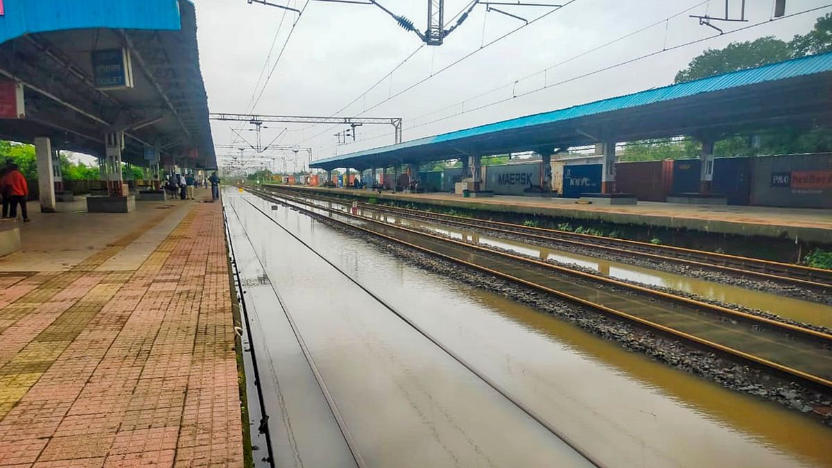 Water on the tracks forced railway authorities to cancel some trains.