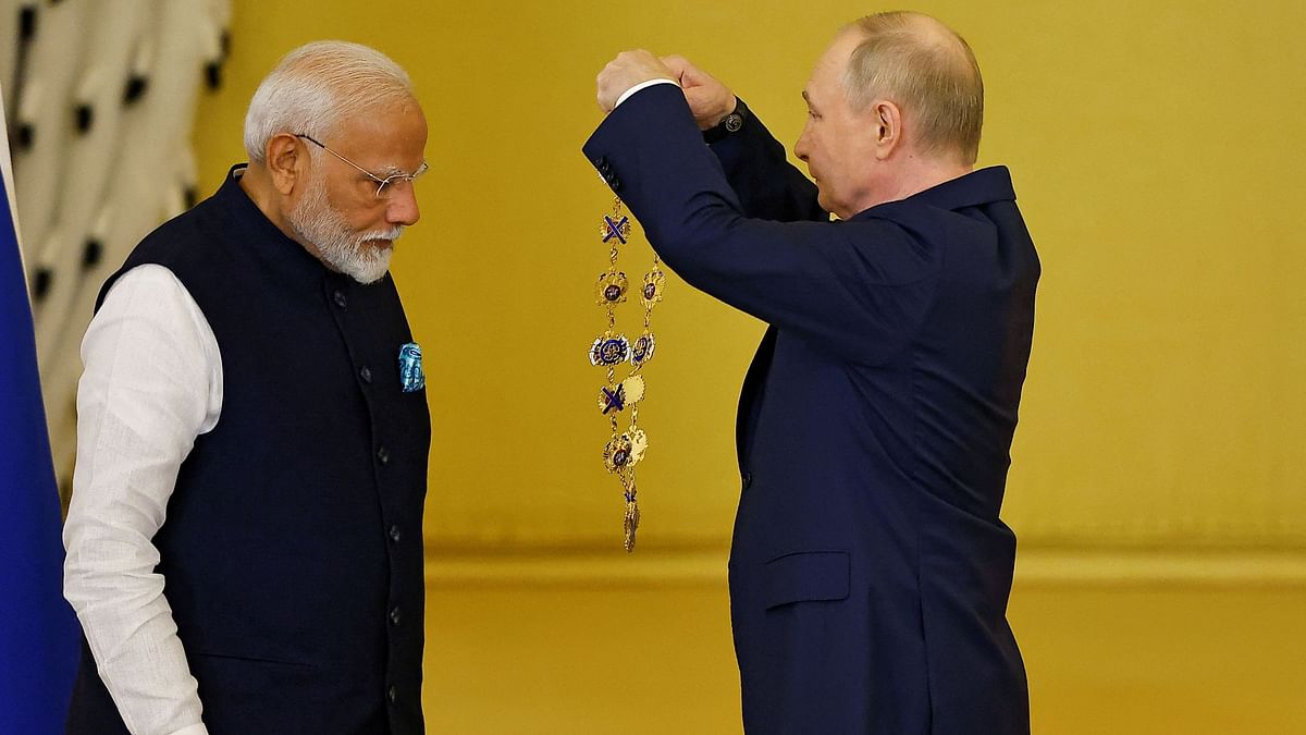 PM Modi is the first Indian leader to be conferred with this award, which was established in 1698 by Tsar Peter the Great in honour of Saint Andrew, the first apostle of Jesus and patron saint of Russia.