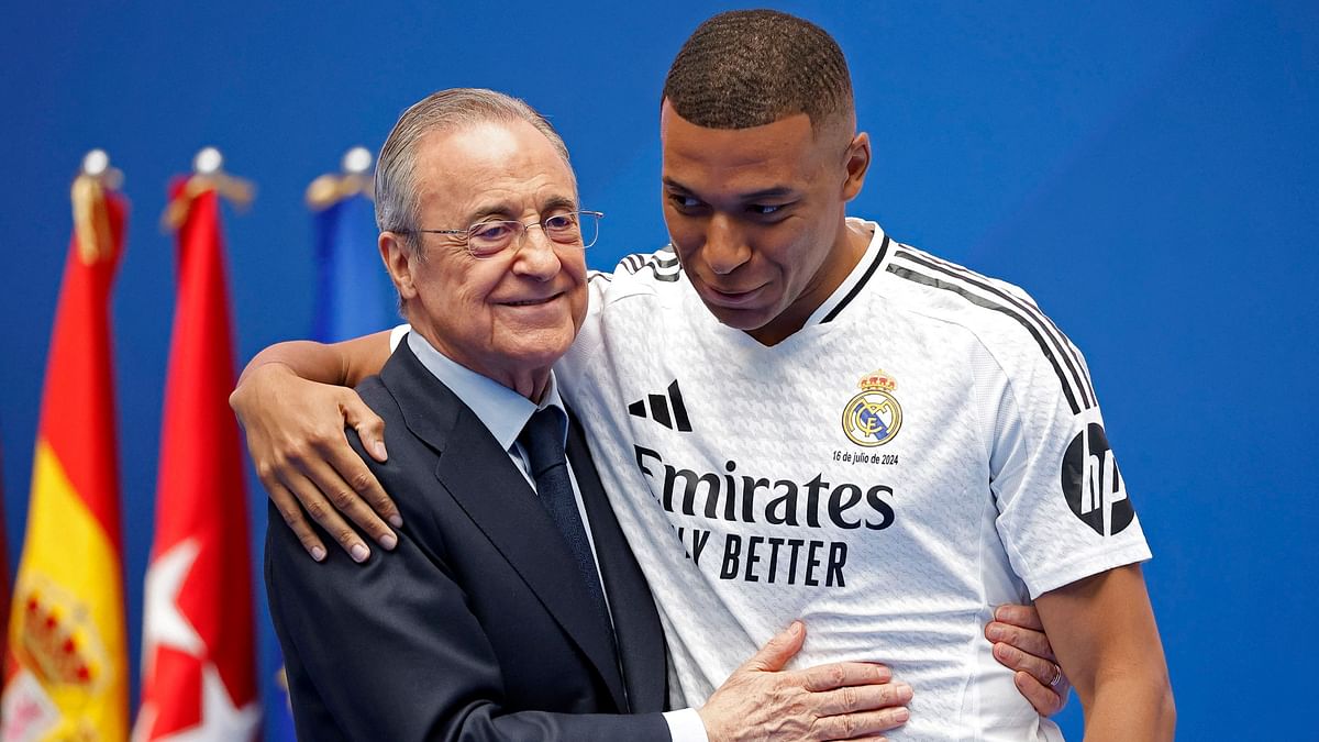 Mbappe  signed his new five-season contract with Real president Florentino Perez before making his presence for Real Madrid.