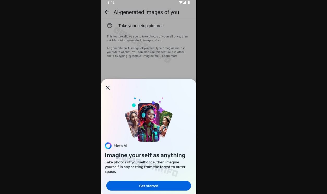 WhatsApp está probando una herramienta de inteligencia artificial llamada ‘Imagine Me’ para crear pegatinas personalizadas para selfies