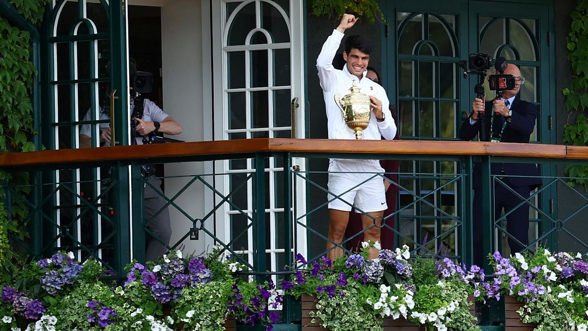 Alcaraz now has two Wimbledon titles, 1 US Open trophy, and won the French Open last month.