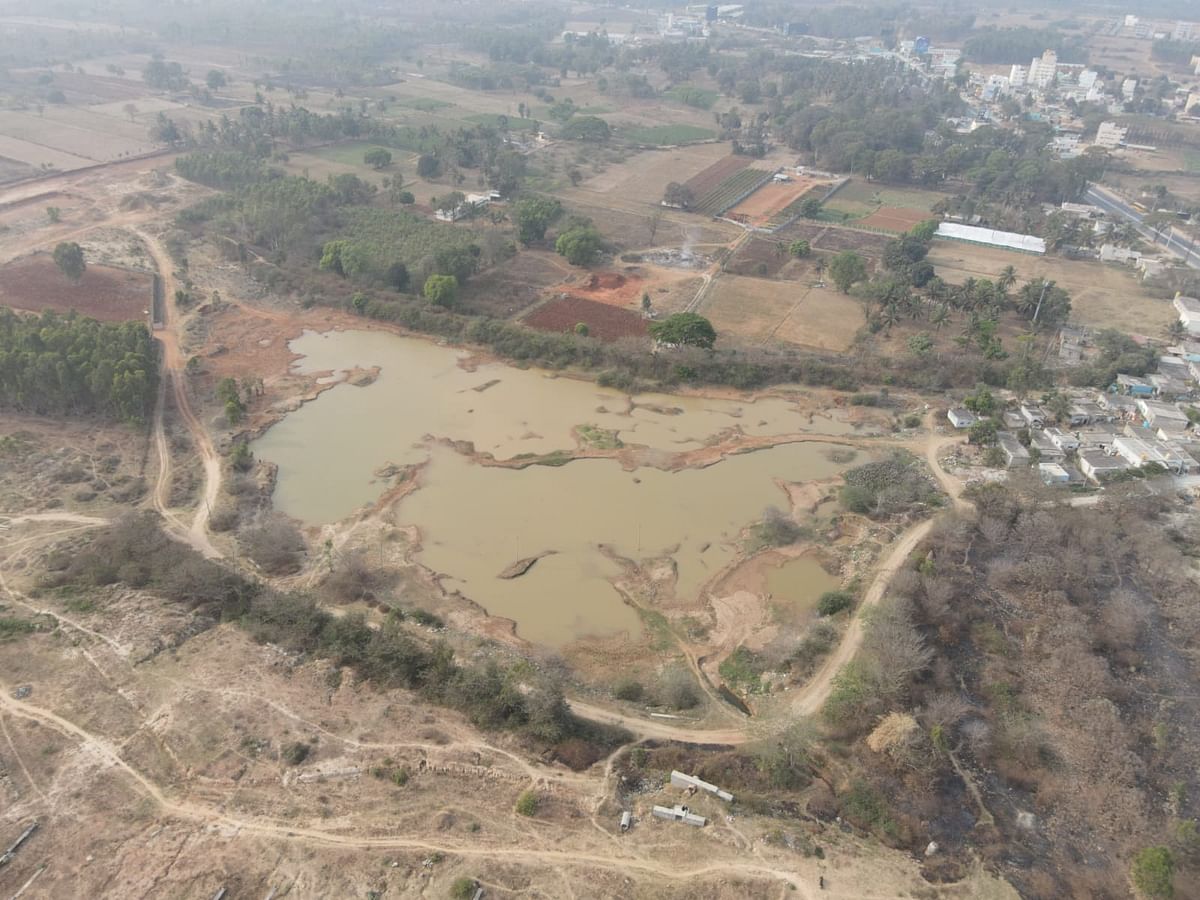 The degraded state of Hegondanahalli Lake.