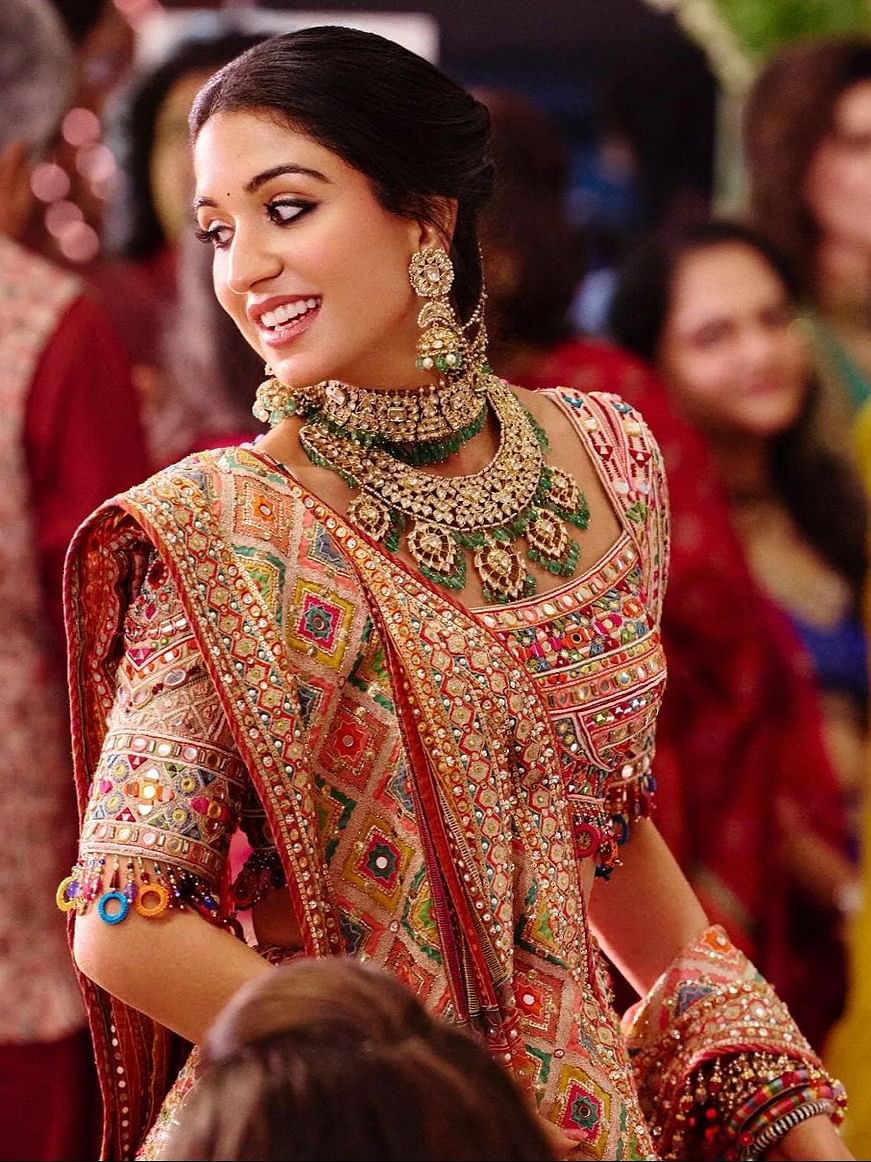 Bride-to-be Radhika Merchant during the pre-wedding festivities.