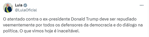 Brazilian President Luiz Inacio Lula da Silva called the shooting unacceptable while also urging others to condemn it.