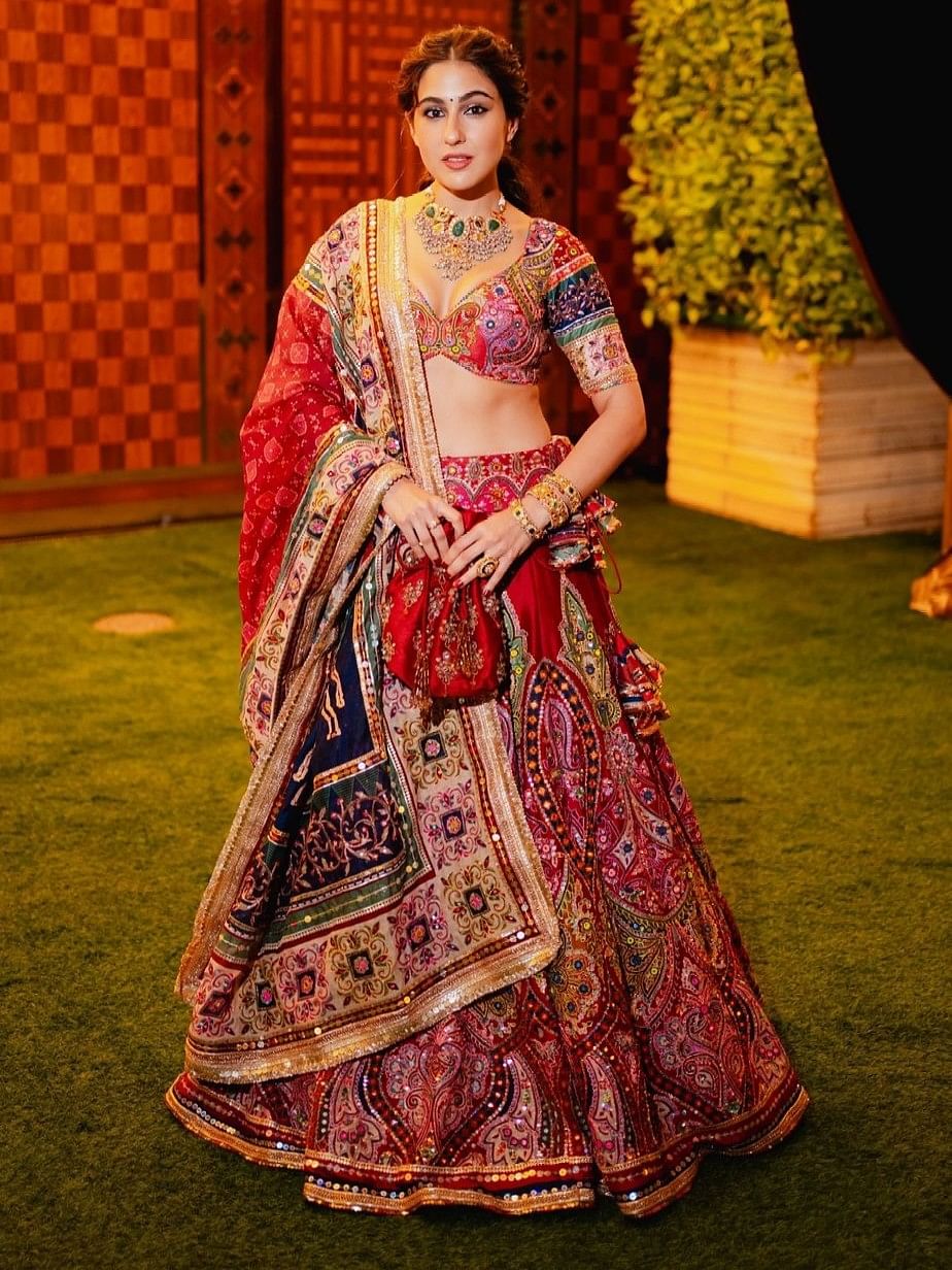 Sara Ali Khan at Anant Ambani and Radhika Merchant's Haldi ceremony.