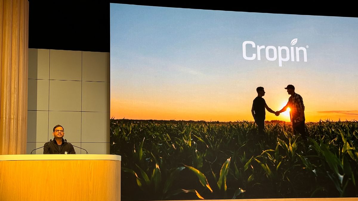 Krishna Kumar, Founder and CEO of Cropin at Google I/O Connect 2024 event in Bengaluru on July 17, 2024.