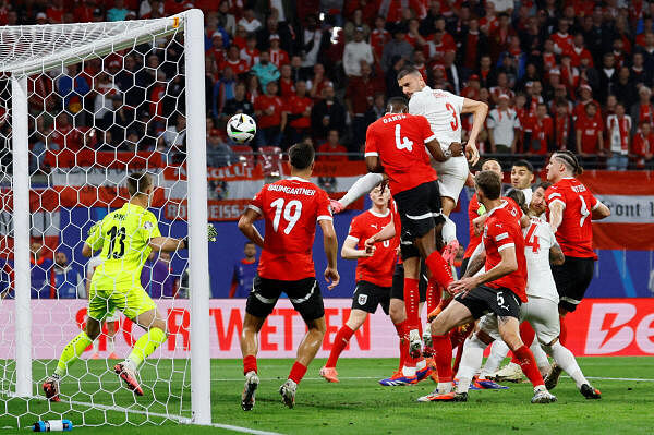 Euro 2024 - Round of 16 - Austria v Turkey - Leipzig Stadium, Leipzig, Germany - July 2, 2024 Turkey's Merih Demiral scores their second goal