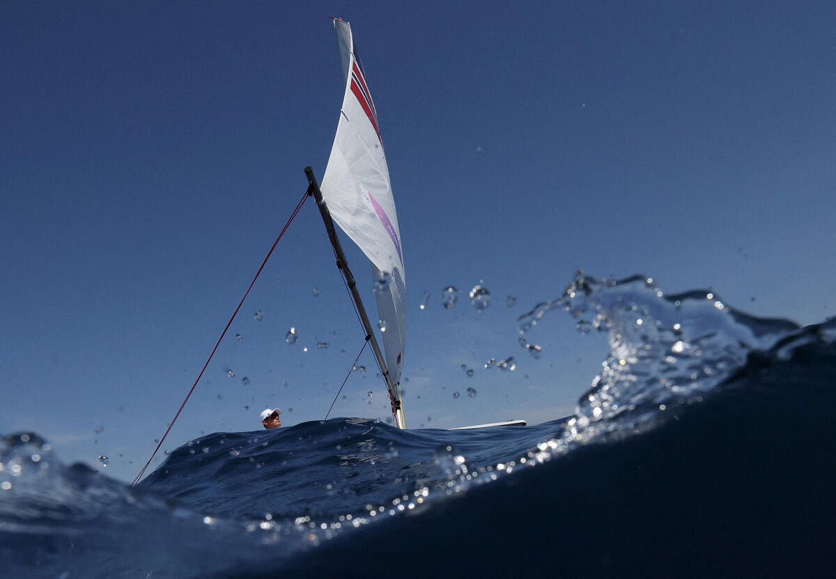 Paris 2024 Olympics - Sailing - Men's Dinghy - Marseille Marina, Marseille, France - August 04, 2024. Hermann Tomasgaard of Norway before the race.