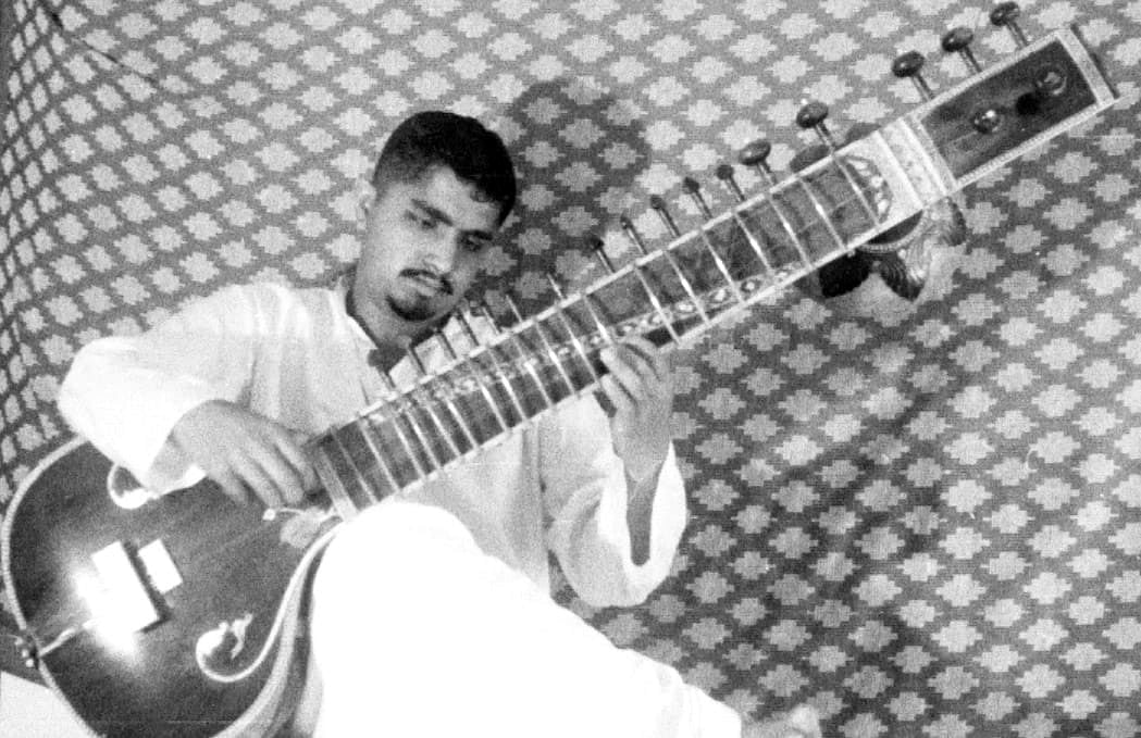 Tejaswi plays the sitar